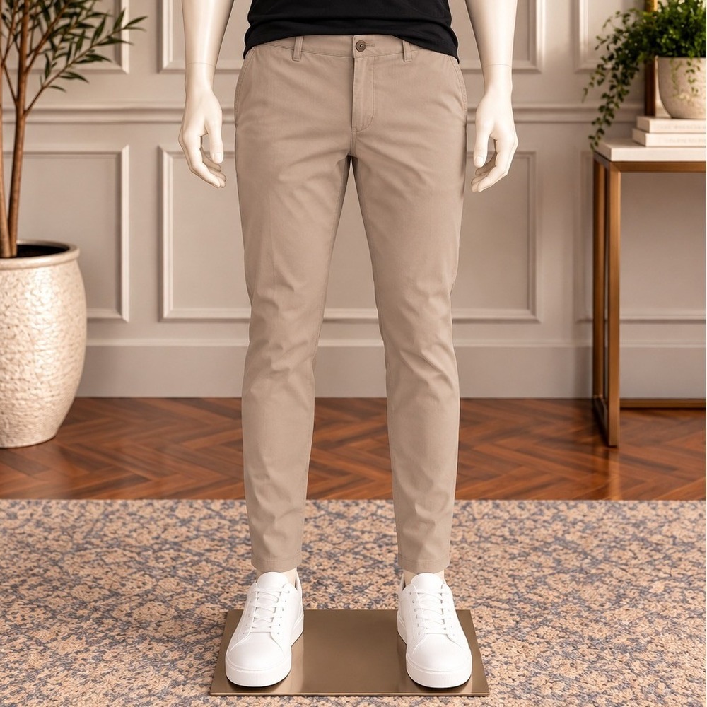 Bonobos Mens Slim Taper Chino Pants Tan Khaki Stretch Cotton 31 x 28